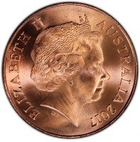 Copper Plated Steel coin  Australia  KM# 3347