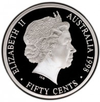 ELIZABETH II. AUSTRALIA 1998. FIFTY CENTS. IRB.