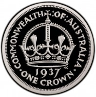 COMMONWEALTH:OF:AUSTRALIA. KG 1937. • ONE CROWN •.