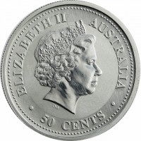 Silver coin  Australia  KM# 664