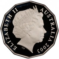 Silver coin  Australia  KM# 799a