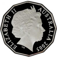 Silver coin Australia KM# 746a ELIZABETH II. AUSTRALIA 2005. IRB.