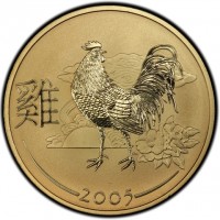 Aluminium Bronze coin Australia 雞.