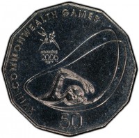 Copper-Nickel coin Australia KM# 781 XVIII COMMONWEALTH GAMES. MELBOURNE. 2006. 50.