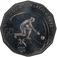 Copper-Nickel coin Australia KM# 1002 XVIII COMMONWEALTH GAMES. 50. MELBOURNE. 2006.