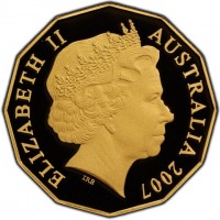 Gold coin Australia KM# 404d ELIZABETH II. AUSTRALIA 2007. IRB.