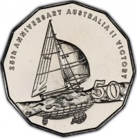 25TH ANNIVERSARY AUSTRALIA II VICTORY. 50. CG.