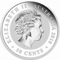 ELIZABETH II. AUSTRALIA 2010. 50 CENTS. IRB.