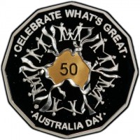 Gold Plated Silver coin  Australia  KM# 1525a