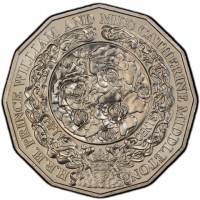 Copper-Nickel coin Australia KM# 1571 H.R.H. PRINCE WILLIAM AND MISS CATHERINE MIDDLETON. FIFTY CENTS.