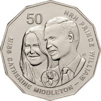 50. HRH PRINCE WILLIAM. MISS CATHERINE MIDDLETON. VG.