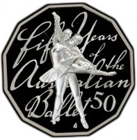 Australia KM# 1854 Fifty years of the Australian ballet. 50.