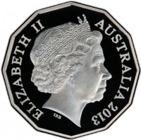 Silver coin Australia KM# 2094a ELIZABETH II. AUSTRALIA 2013. IRB.