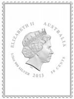 ELIZABETH II. AUSTRALIA. IRB. 1/2oz 999 SILVER 2013 50 CENTS.