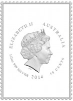 ELIZABETH II. AUSTRALIA. 1/2 oz 999 SILVER 2014. 50 CENTS. IRB.
