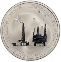 HOUSTON - TEXAS PERTH - WESTERN AUSTRALIA. P WR. SISTER CITIES.