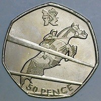 Copper-Nickel coin United Kingdom KM# 1176 50 PENCE.