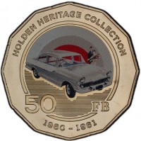 Copper-Nickel coin Australia KM# 3187 HOLDEN HERITAGE COLLECTION. 50 FB. 1960-1961.