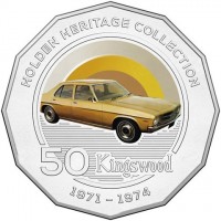 Copper-Nickel coin Australia KM# 3190 HOLDEN HERITAGE COLLECTION. 50 Kingswood. 1971-1974.