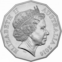 Copper-Nickel coin Australia KM# 3202 ELIZABETH II. AUSTRALIA 2016. IRB.