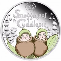 Silver coin Australia KM# 3207 May. Gibbs. Snugglepot. &. Cuddlepie™. P. ©TNS & CPA.