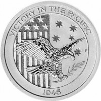 Silver coin Australia KM# 3213 VICTORY IN THE PACIFIC. P. TV. 1945.