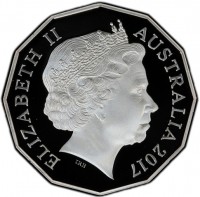 Silver coin Australia KM# 2742a ELIZABETH II. AUSTRALIA 2017. IRB.