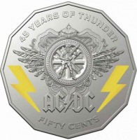 45 YEARS OF THUNDER. 1973-2018. AB. AC/DC. FIFTY CENTS.