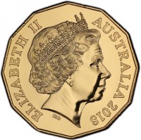 Gold Plated Cupronickel coin Australia KM# 3469a ELIZABETH II. AUSTRALIA 2018. IRB.