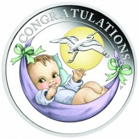 Silver coin Australia KM# 3475 CONGRATULATIONS. LB. P.