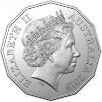 Copper-Nickel coin Australia KM# 3621 ELIZABETH II. AUSTRALIA 2019. IRB.