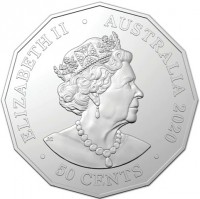 ELIZABETH II. AUSTRALIA 2020. 50 CENTS. JC.