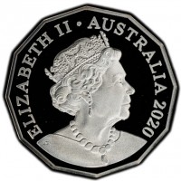 Silver coin Australia ELIZABETH II. AUSTRALIA 2020. JC.