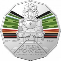 Copper-Nickel coin Australia KM# 4260 25. NSW SMR No.25. STEAM. POWER AS. AUSTRALIAN RAIL HERITAGE.