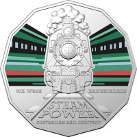 Copper-Nickel coin Australia KM# 4265 W. 945. WA W945 BANKSIADALE. STEAM. POWER. AUSTRALIAN RAIL HERITAGE. AS.