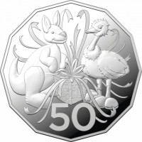 Copper-Nickel coin Australia 50.