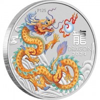 Silver coin Australia 龍. DRAGON. 2024. P125.