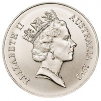 Silver coin Australia KM# 211 ELIZABETH II. AUSTRALIA 1993. RDM.