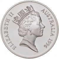 Silver coin Australia KM# 326 ELIZABETH II. AUSTRALIA 1996. RDM.