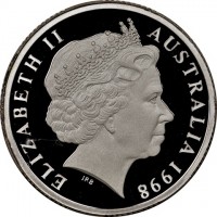 Silver coin Australia KM# 366a ELIZABETH II. AUSTRALIA 1998. RDM.