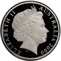 Silver coin Australia KM# 422a ELIZABETH II. AUSTRALIA 2000. IRB.