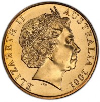 Aluminium Bronze coin Australia KM# 530 ELIZABETH II. AUSTRALIA 2001. IRB.