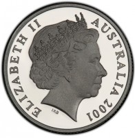 Silver coin Australia KM# 530a ELIZABETH II. AUSTRALIA 2001. IRB.