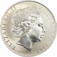 Silver coin Australia KM# 642 ELIZABETH II. AUSTRALIA 2002. IRB.