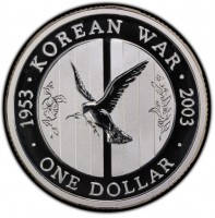 1953 · KOREAN WAR · 2003. · ONE DOLLAR ·.