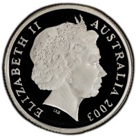 Silver coin Australia KM# 690a ELIZABETH II. AUSTRALIA 2003. IRB.
