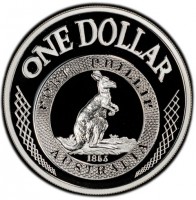 Silver coin  Australia  KM# 763