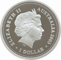 ELIZABETH II. AUSTRALIA. 1 DOLLAR. IRB.