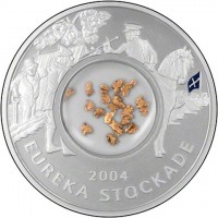 Silver coin Australia KM# 740 2004. EUREKA STOCKADE.