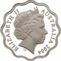 Silver coin Australia ELIZABETH II. AUSTRALIA 2004. IRB.